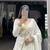 Off-White Rayon Lehenga Choli with Golden Lace FULL STITCH