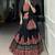 Black Print Mirror Lace Gota Patti Cotton FULL STITCH Lehenga Choli