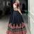 Black Print Mirror Lace Gota Patti Cotton FULL STITCH Lehenga Choli