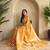 Yellow Banarasi Mashru Satin silk blend Sarees 