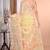 yellow jamdani organza saree with blouse piece