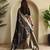 Black Banarasi Mashru Satin silk blend Sarees 