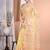 yellow jamdani organza saree with blouse piece