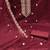 Women's maroon unstitched heavy thread embroidered twill net dress material 