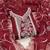 Women's maroon unstitched heavy thread embroidered organza dress material 