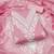 Women's baby pink unstitched heavy thread embroidered chanderi cotton dress material 