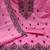 Women's pink unstitched heavy thread embroidered chanderi cotton dress material 