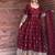 MAROON HEAVY FENDY SILK Embroidery Work PARTY WEAR SUIT SET