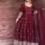 MAROON HEAVY FENDY SILK Embroidery Work PARTY WEAR SUIT SET