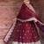 MAROON HEAVY FENDY SILK Embroidery Work PARTY WEAR SUIT SET