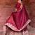 MAROON HEAVY FENDY SILK Embroidery Work PARTY WEAR SUIT SET