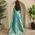 Teal Green Banarasi Mashru Satin silk blend Sarees 