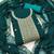 Women's green unstitched heavy thread embroidered georgette dress material 