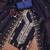 Women's blue unstitched heavy thread embroidered georgette dress material 