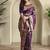 Plum Banarasi Mashru Satin silk blend Sarees 