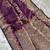 Plum Banarasi Mashru Satin silk blend Sarees 