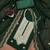 Women's green unstitched heavy thread embroidered georgette dress material 