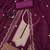 Women's purple unstitched heavy thread embroidered georgette dress material 