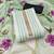 Women's light green unstitched print & heavy handwork pure cotton silk dress material 