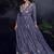 designer chinon silk lilac anarkali suit for women festival wear