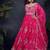 designer chinon silk pink anarkali suit for women festival wear