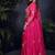 designer chinon silk pink anarkali suit for women festival wear