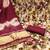 Women's multi unstitched print & heavy handwork jam cotton dress material 