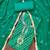 Women's green unstitched bandhani print handwork jam cotton dress material 