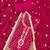 Women's pink unstitched bandhani print handwork jam cotton dress material 