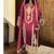 new ombre pattern chinon pink straight suit women