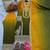 new ombre pattern chinon yellow straight suit women
