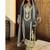 new ombre pattern chinon grey straight suit women