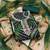Women's green unstitched bandhani print handwork jam cotton dress material 