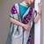 Purple Heavy Satin Banarasi silk blend Saree