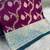 Purple Heavy Satin Banarasi silk blend Saree