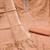 Women's peach unstitched heavy handwork simmer cotton dress material 
