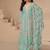 designer baby blue summer wear chinon pakstani straight suit for women