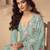 designer baby blue summer wear chinon pakstani straight suit for women