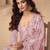 designer pink summer wear chinon pakstani straight suit for women