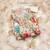 Women's multi unstitched position print handwork embroidery organja dress material 