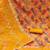 Women's multi unstitched position print handwork embroidery organja dress material 