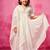 White plain organza kurta set