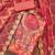 Women's multi unstitched position print handwork embroidery organja dress material 