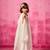 White plain organza kurta set
