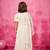 White plain organza kurta set