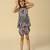 Black printed viscose crepe co ord set