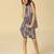 Black printed viscose crepe co ord set