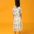 White printed viscose georgette dress