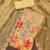 Women's multi unstitched position print handwork embroidery organja dress material 