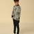 Black printed viscose shirt